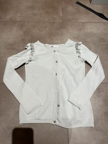 Gilet blanc gemo taille10 ans