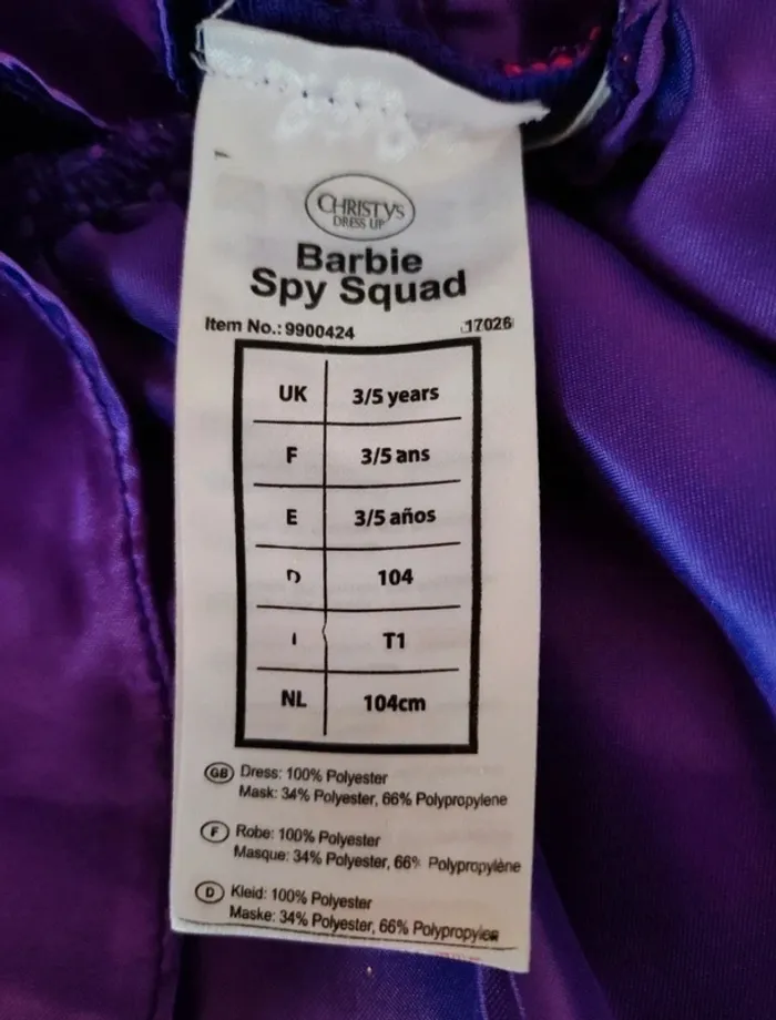 Déguisement Barbie 3 ans - photo numéro 4