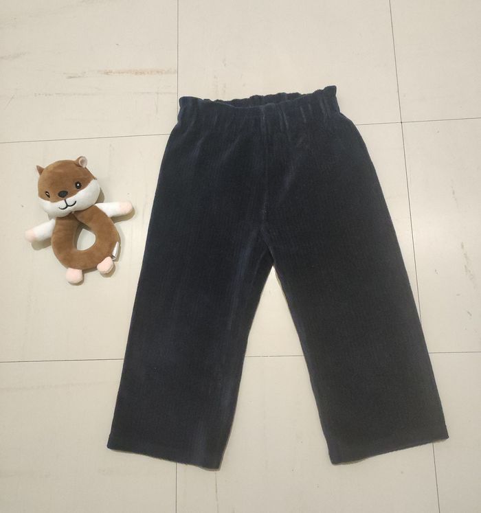 Pantalon bleu marine en velours côtelé 2 ans La redoute - photo numéro 1