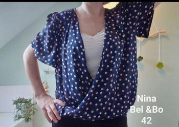 Jolie blouse cashe coeur Bel&Bo taille 42