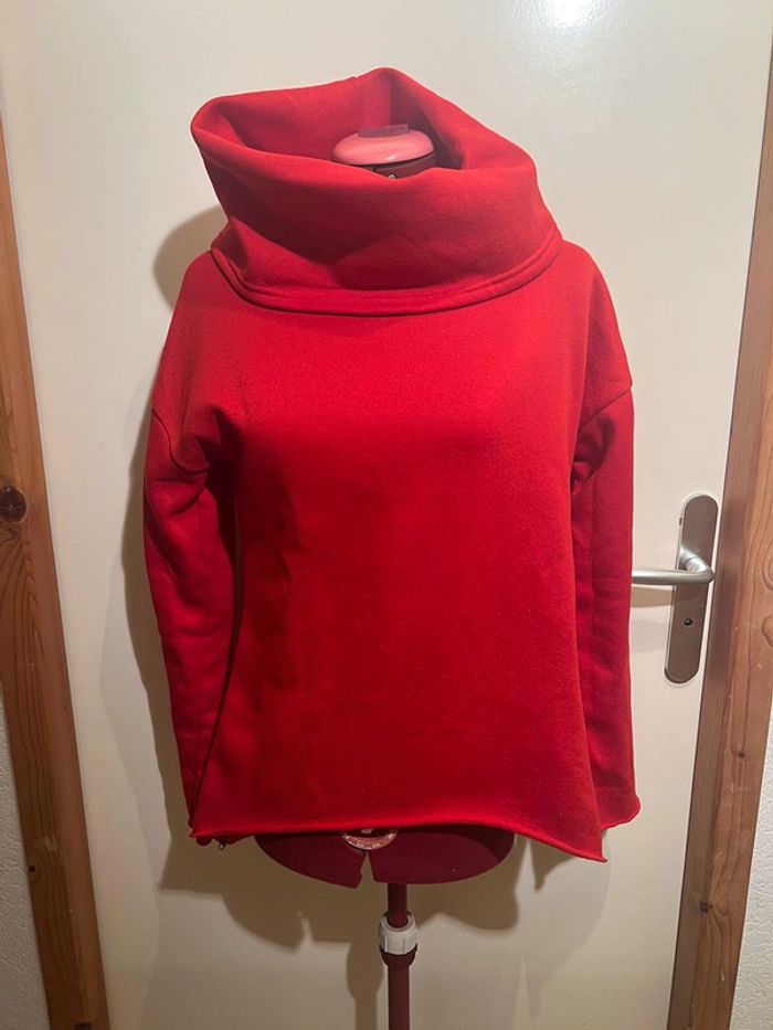 Pull avec col bouffant