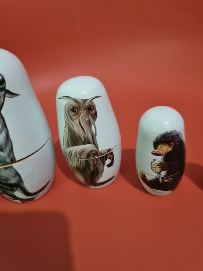 matriochka animaux fantastiques en bois - photo numéro 4