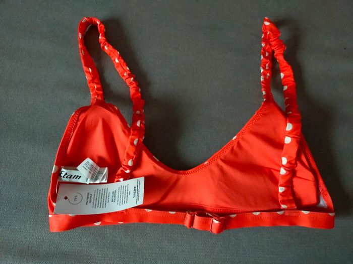 Haut de bikini à pois – Etam – Taille 40 – Neuf avec étiquette - photo numéro 8