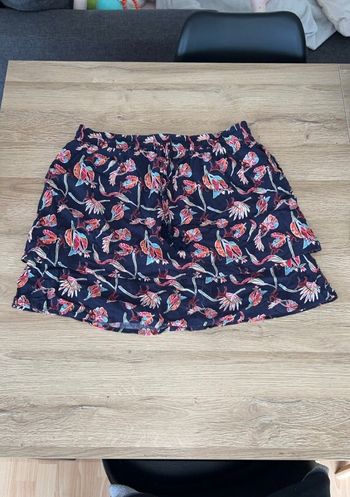 Jupe noire à motif femme taille L In extenso