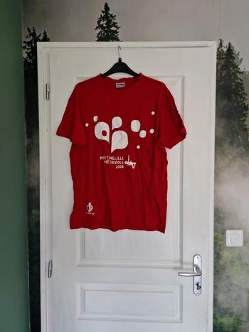 T-shirt en coton vintage meeting athlétisme rouge taille L