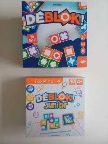 Lot Deblok Junior 4 ans/ Déblok 6 ans+ de Foxmind état neuf et complets