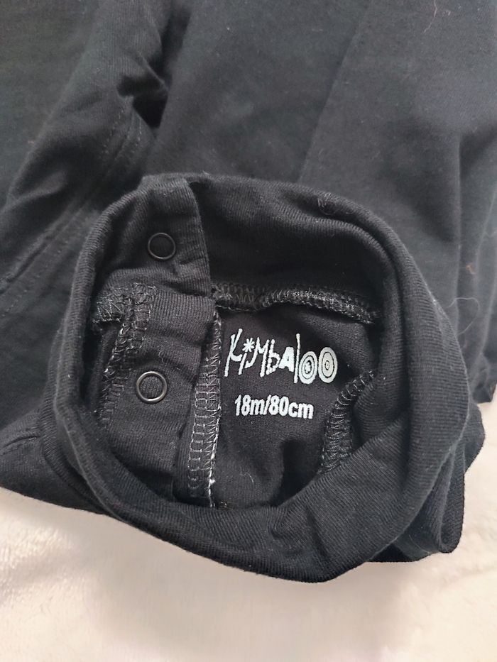 Sous pull noir kimbaloo taille 18 mois - photo numéro 2