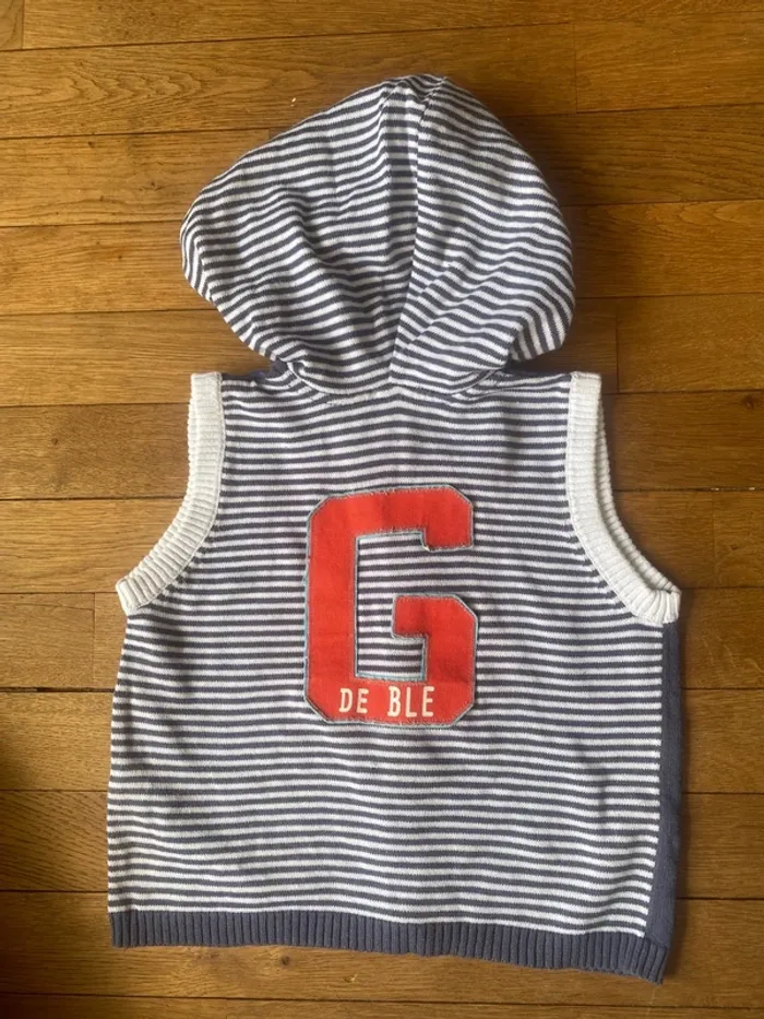 Pull sans manche grain de Blé 24 mois - photo numéro 3