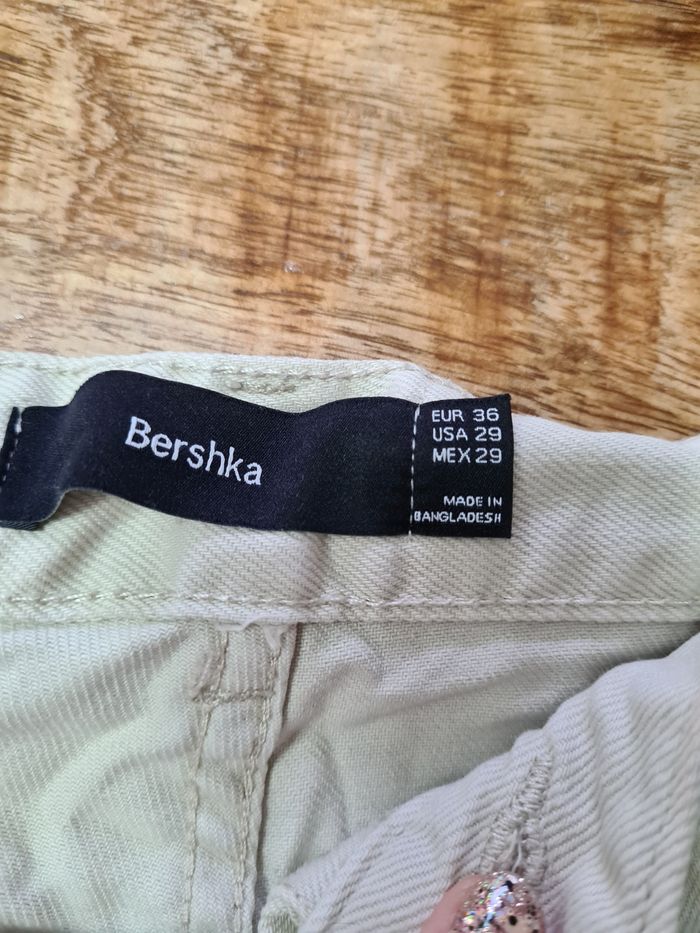 Pantalon baggy parachute creme Bershka taille 36 - photo numéro 2
