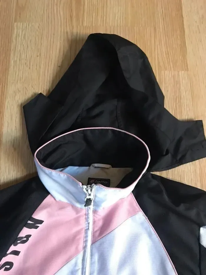 Veste Lotto femme imperméable blanc noir rose taille Xs - photo numéro 3