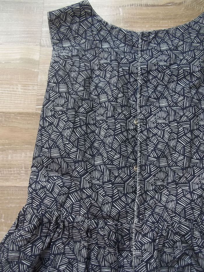 Robe réversible fleuri bleu - photo numéro 8