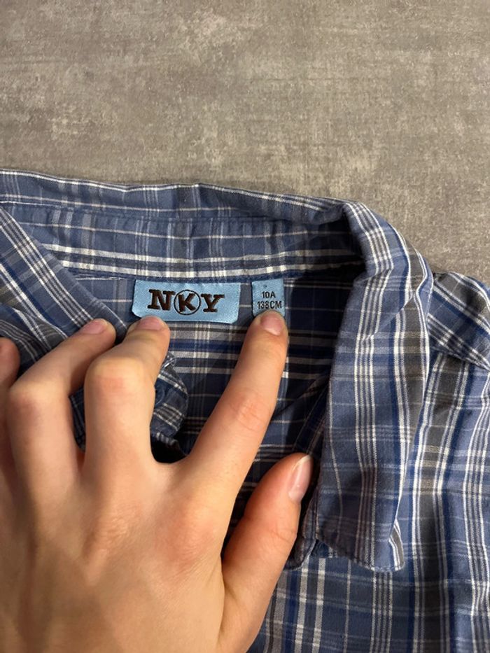 Chemise manche longue bleu NYK - photo numéro 3