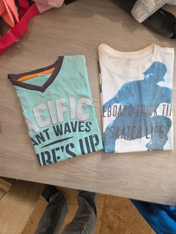 Lot de 2 t-shirts manches courtes garçon T 11 ans