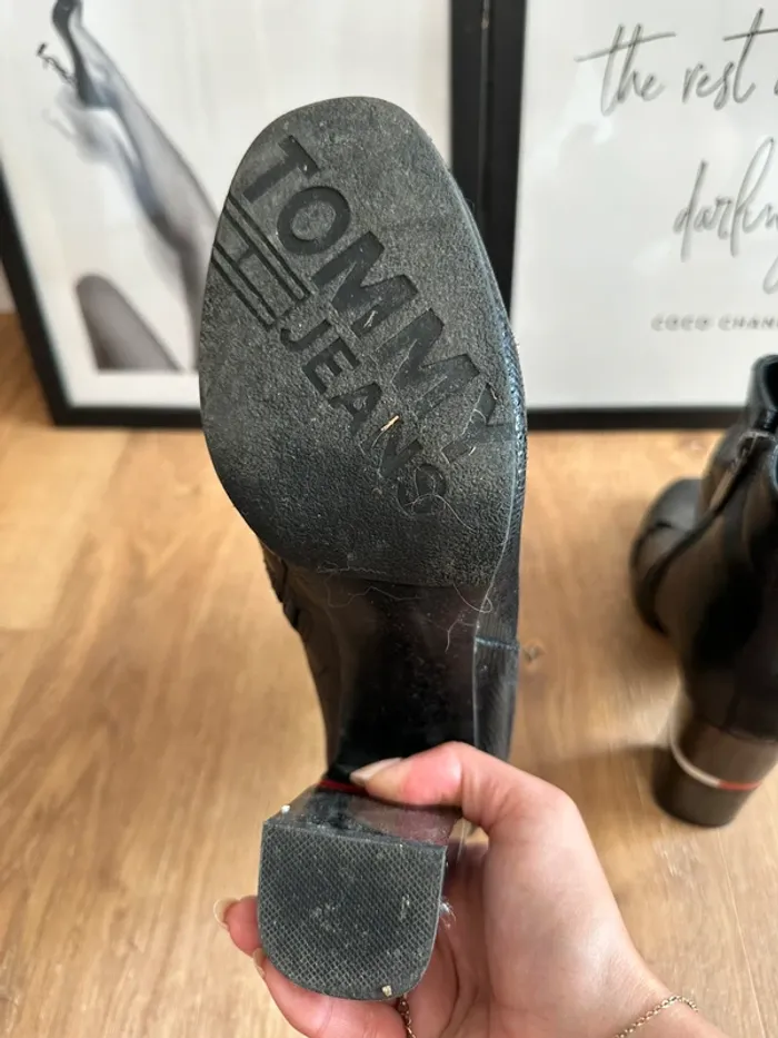 Bottines Tommy Hilfiger noires taille 39 - photo numéro 7