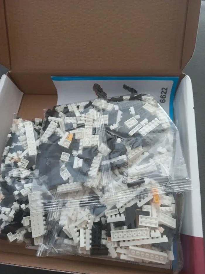 Construction bricks chat noir et blanc mini briques - photo numéro 3
