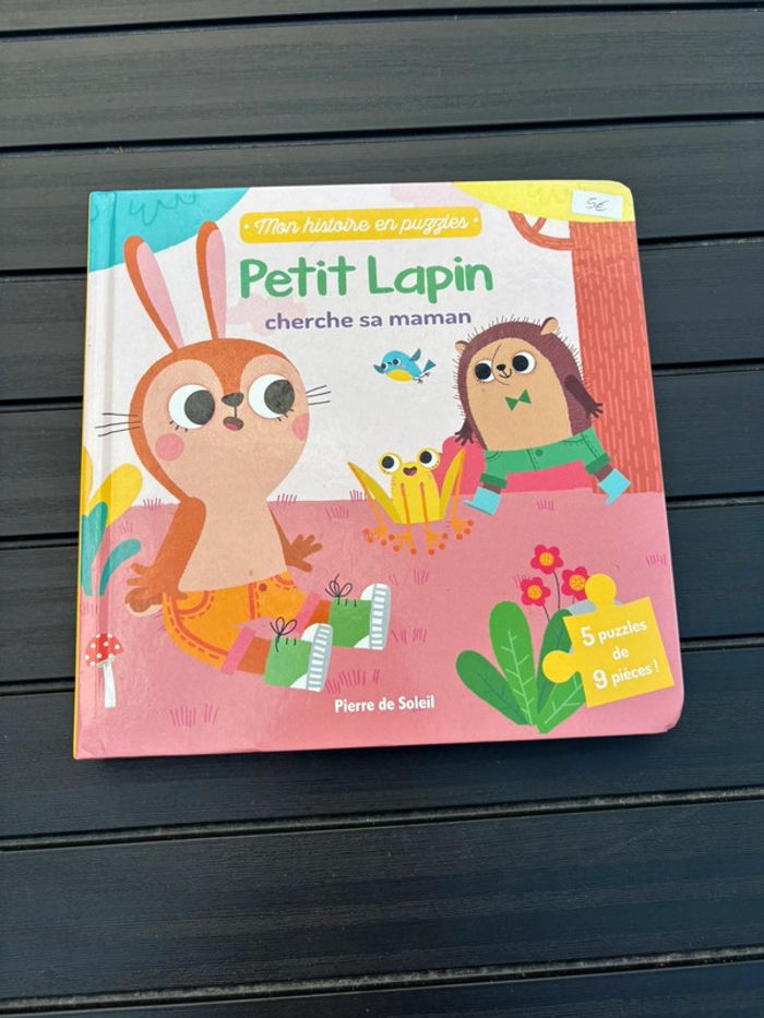🌺Livre puzzle petit lapin cherche sa maman🌺