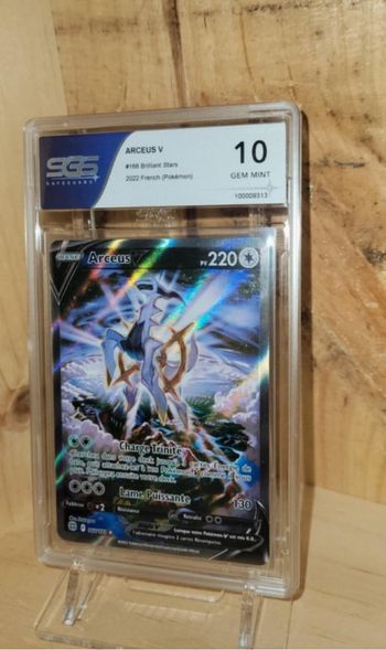 Carte Pokémon Arceus V 166/172 Grade 10 SGS - FR