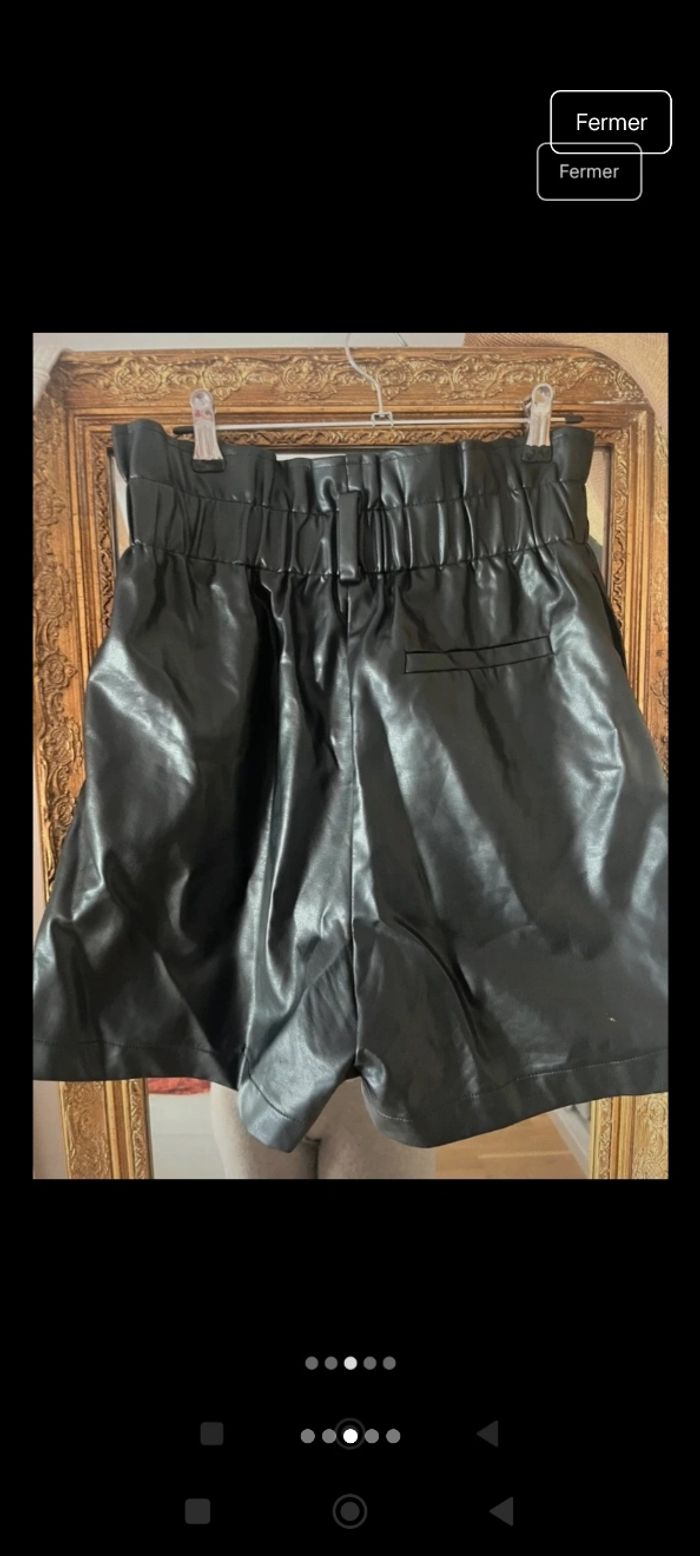 Short simili cuir - photo numéro 3