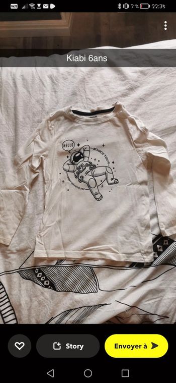 T-shirt manche longue sweet pull astronaut