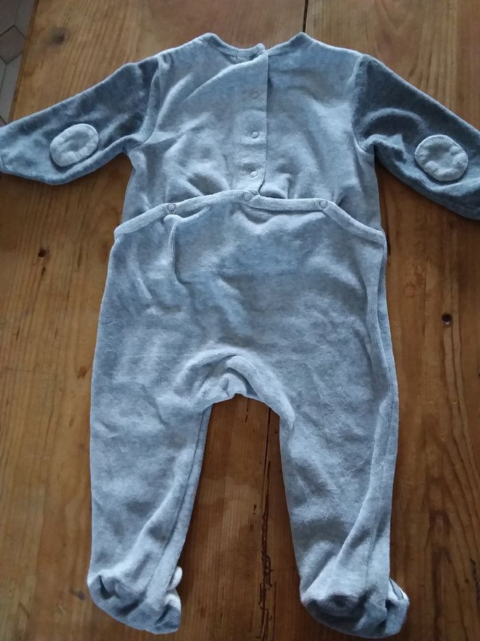 Lot de 3 grenouillères garçon taille 9 mois - photo numéro 6
