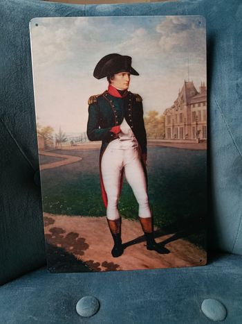 Plaque métal Napoleon Bonaparte neuve 20x30cm