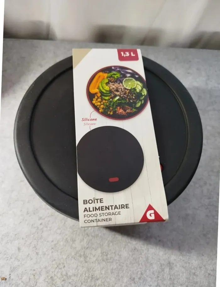 Grande Boite alimentaire silicone 1,3 litres Neuf