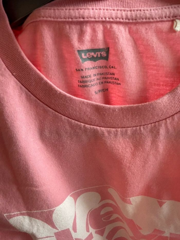 T-shirt Levi’s rose - Taille S - photo numéro 4