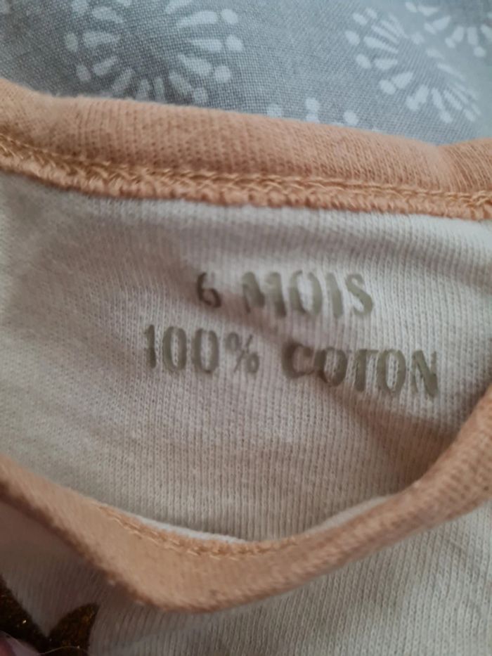 Ensemble legging bodies bavoir fille 6 mois - photo numéro 5