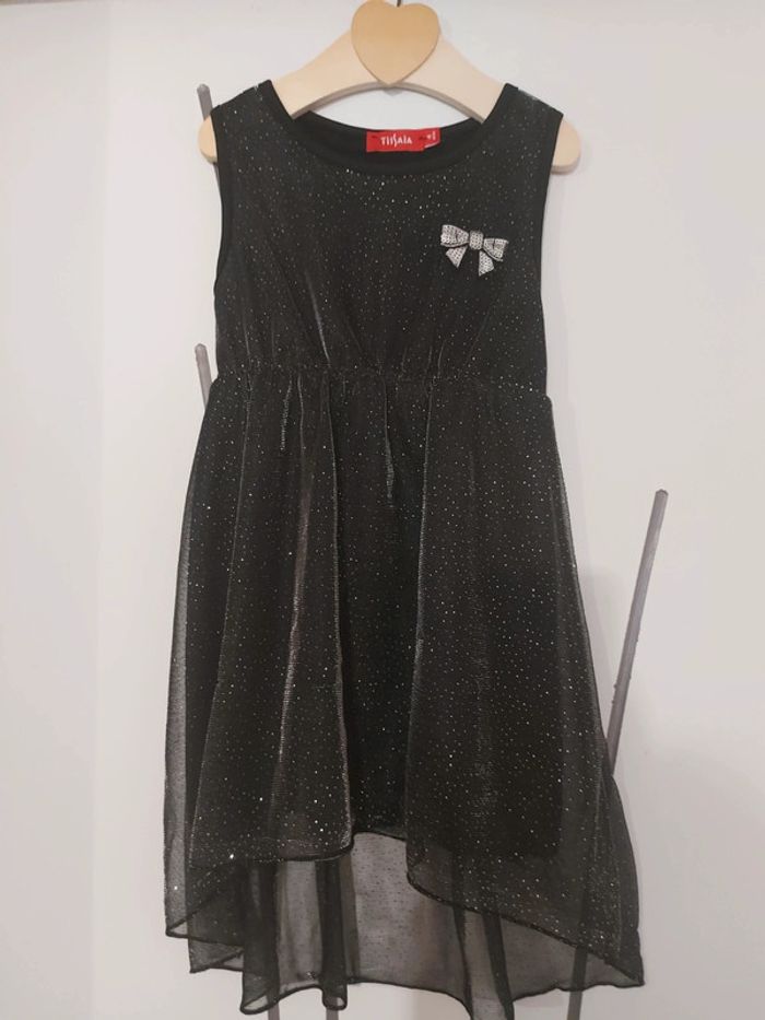Robe noire paillettes 4 ans
