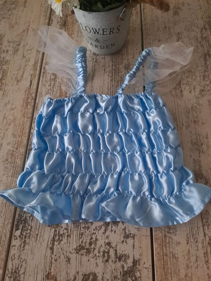 Petit haut dentelle et froufrou Cendrillon disney princesse - photo numéro 5