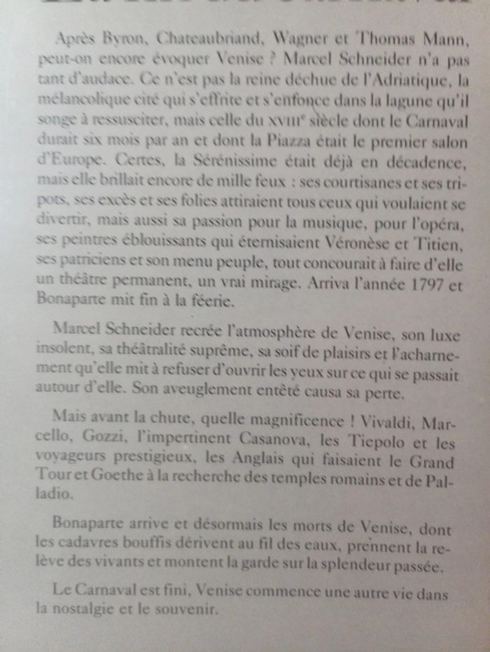 Marcel Schneider - La fin du carnaval - photo numéro 3