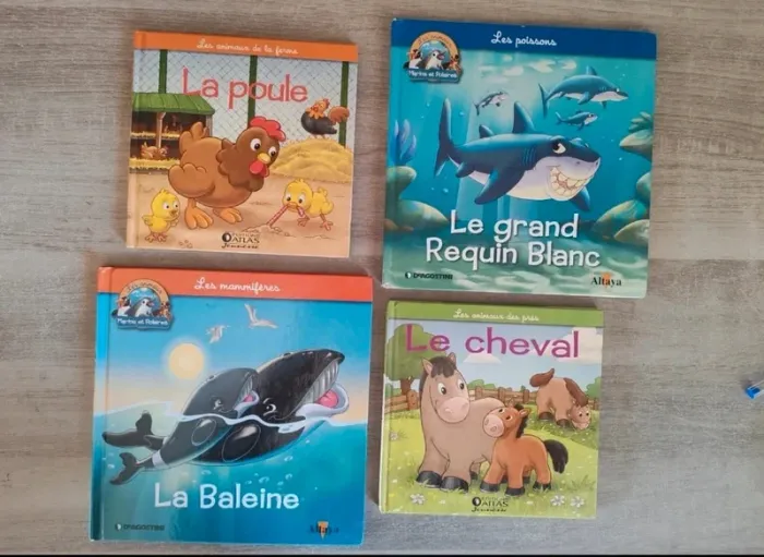 Lot de livres animaux