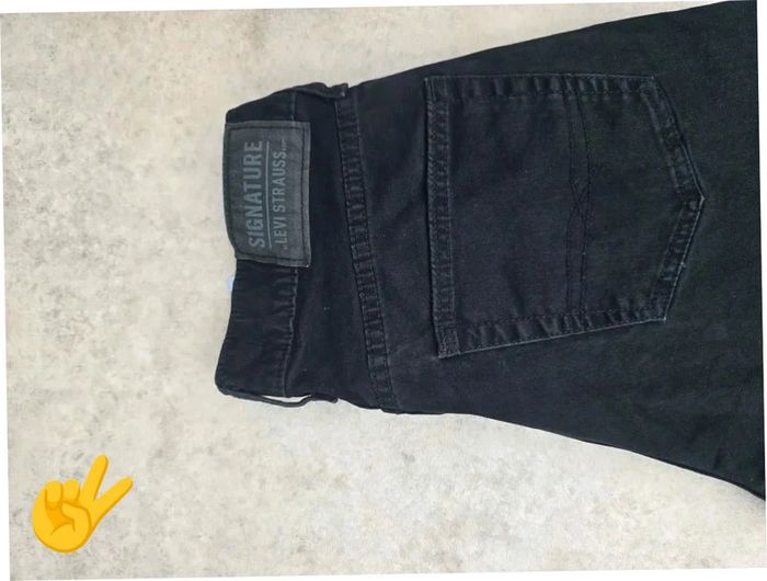 Jeans Levi's Signature W29 FR38 L30 coupe droite noir Homme Men pan353b - photo numéro 2