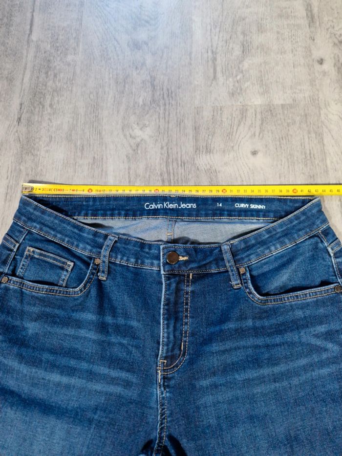 Jean's Calvin Klein Curvy Skinny Bleu Taille XL Femme - photo numéro 12