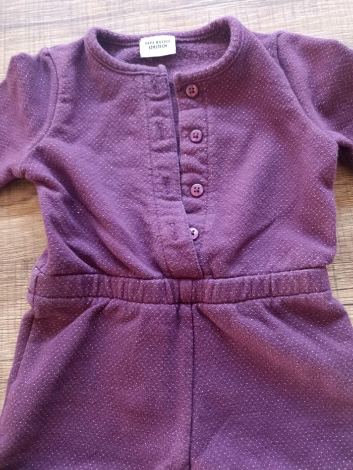 Ensemble fille combinaison 12 mois - photo numéro 2