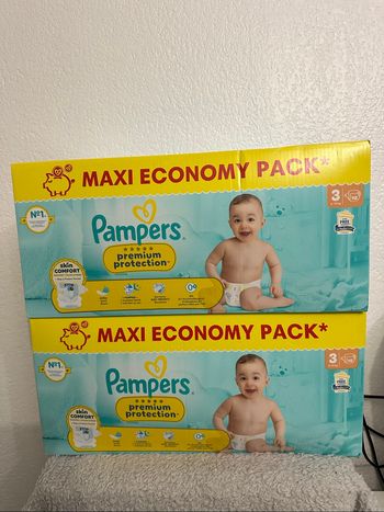 Lot 2 pack Pampers premium protection t 3