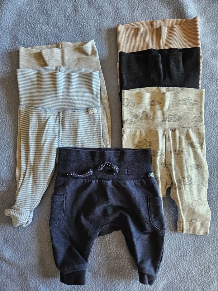 Lot de 6 bas bébé 1 mois