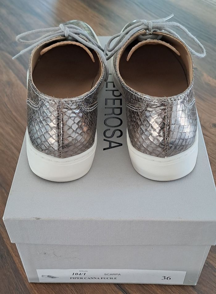 Baskets mocassins écaillé argenté femmes taille 36 Peperosa - photo numéro 5