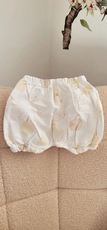 Bloomer Culotte Sur-Couche Vintage en lin 3mois