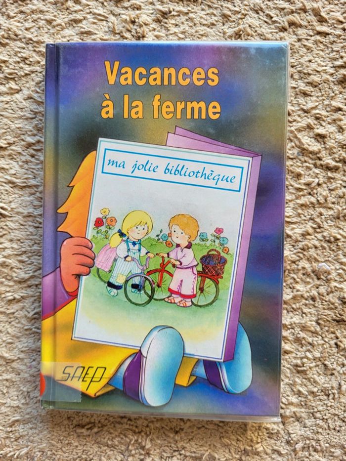 Livre enfant Vintage Vacances à la ferme Ma jolie bibliothèque