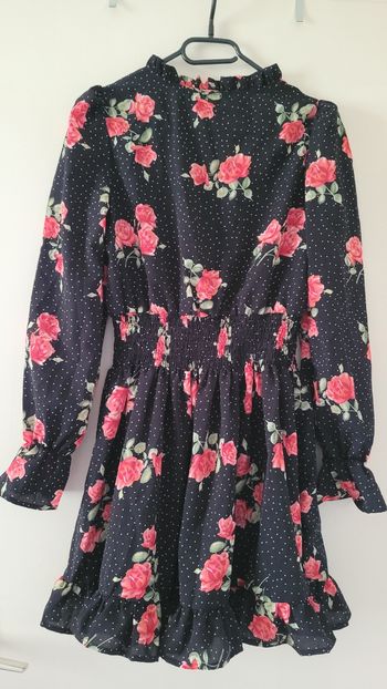 Robe fleurie Noir