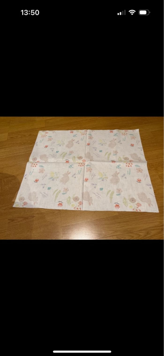 Morceau de tissu lapin 56*45cm neuf - photo numéro 3