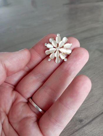 Pendentif strass fleur