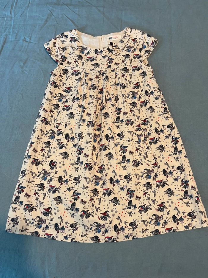 Robe oiseaux - H&M - 6/7 ans 122 cm