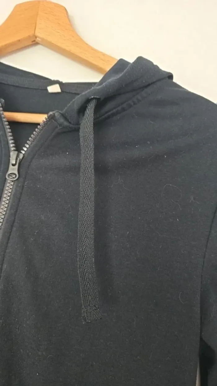 Sweat zippé noir - photo numéro 4
