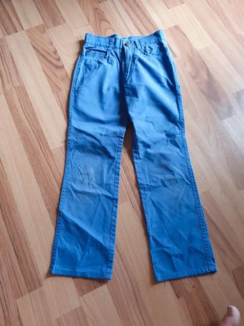 pantalon toile bleu 114 cm 3 suisses