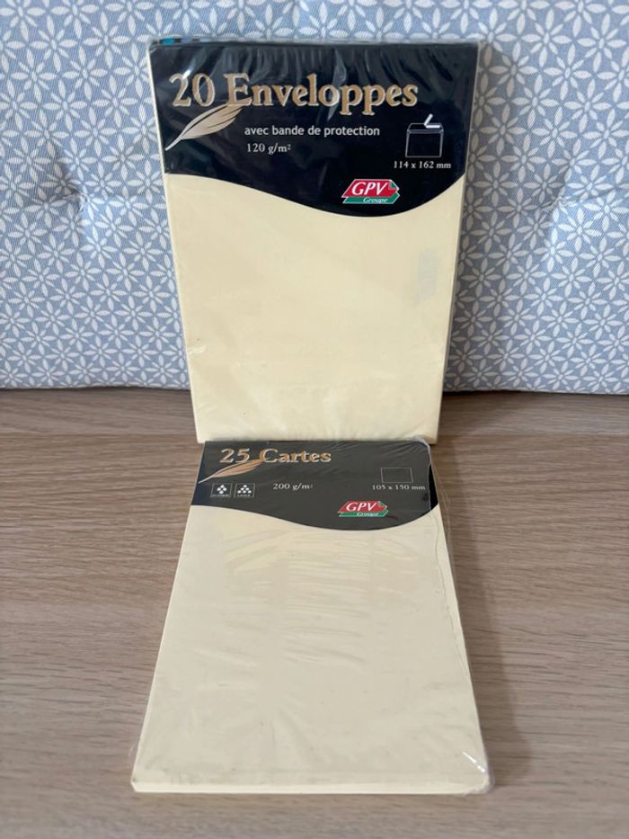Kit Cartes de Correspondance "Jaune Pastel"