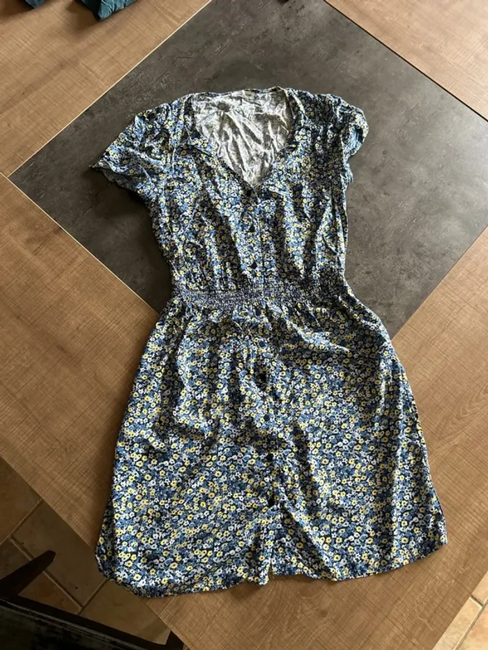 Robe d’été avec motif fleur femme, cache cache taille 34