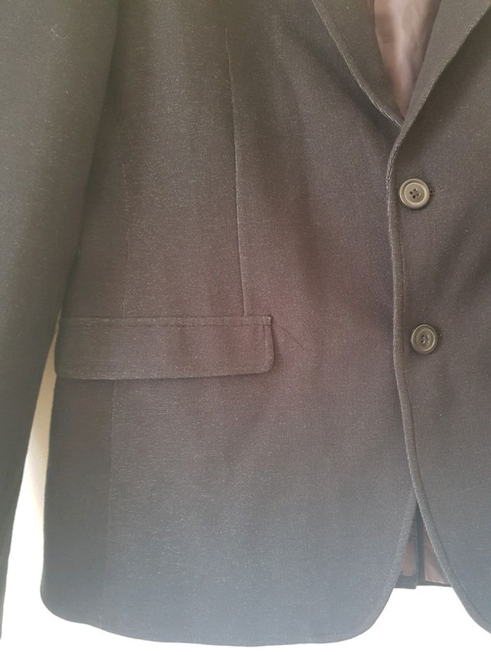 Veste costume homme noire chinée - photo numéro 3