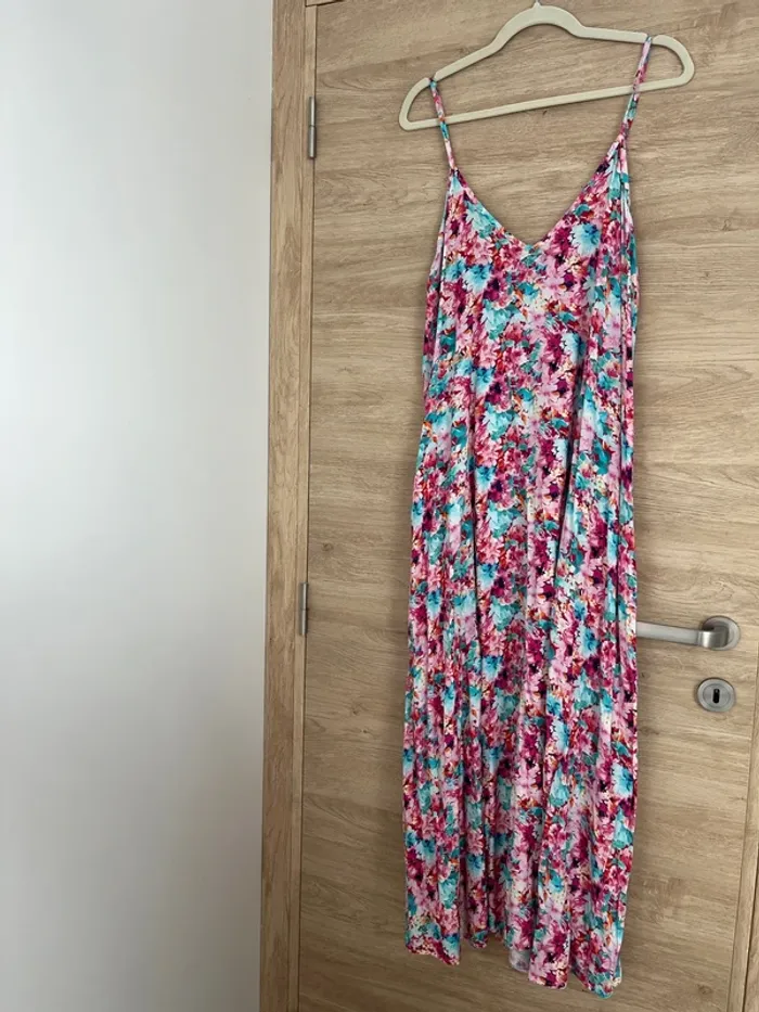 Robe longue fleurie
